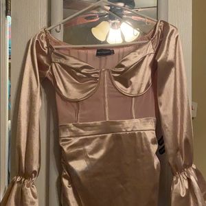 Pretty little thing off the shoulder dress